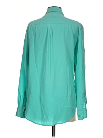 Equipment Long Sleeve Silk Top (view 2)
