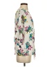 Cherish 100% Polyester Floral Ivory 3/4 Sleeve Blouse Size S - photo 4