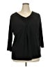 Talbots Black 3/4 Sleeve Top Size 2X - photo 1