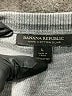 Banana Republic 100% Cotton Stripes Gray Pullover Sweater Size L - photo 7