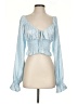 Le Lis Blue Long Sleeve Blouse Size S - photo 1