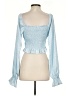 Le Lis Blue Long Sleeve Blouse Size S - photo 2