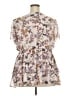 Torrid 100% Polyester Tan Short Sleeve Blouse Size 2X Plus (2) - photo 2
