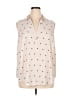 Torrid 100% Polyester Polka Dots Ivory Sleeveless Blouse Size 1X Plus (1) - photo 1