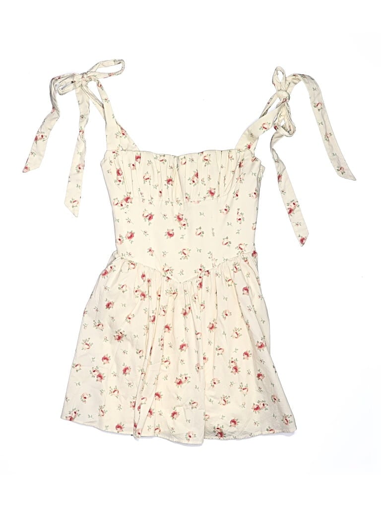 Pre-owned Oh Polly Casual Dress In Ivory