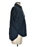 Quince Solid Blue Short Sleeve Blouse Size XS - photo 4