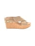 Just Fab Tan Wedges Size 9 - photo 1