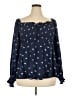 Torrid Blue Long Sleeve Blouse Size 2X Plus (2) - photo 1