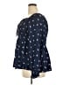 Torrid Blue Long Sleeve Blouse Size 2X Plus (2) - photo 5