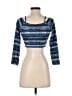 L Space Blue 3/4 Sleeve T-Shirt Size S - photo 2
