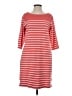 L.L.Bean Stripes Red Casual Dress Size S - photo 1