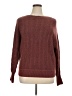 Nicole Miller New York Chevron-herringbone Burgundy Pullover Sweater Size XL - photo 1