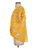 West Kei 100% Polyester Yellow Short Sleeve Blouse Size S - photo 5