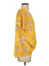 West Kei 100% Polyester Yellow Short Sleeve Blouse Size S - photo 4