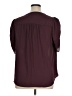 Torrid Burgundy Short Sleeve Blouse Size 1X Plus (1) - photo 2