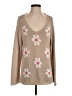 Wooden Ships Floral Tan Pullover Sweater Size S - photo 1