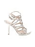 Pelle Moda Silver Sandals Size 10 - photo 1