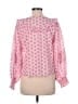 LoveShackFancy 100% Cotton Pink 3/4 Sleeve Blouse Size M - photo 2
