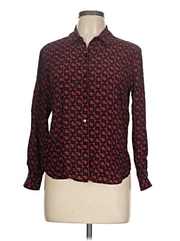 Style&Co Long Sleeve Silk Top (view 1)