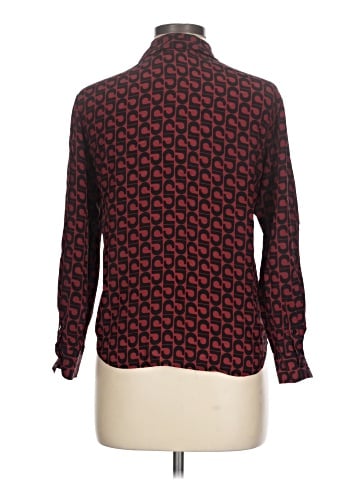 Style&Co Long Sleeve Silk Top (view 2)