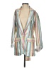 BCBGMAXAZRIA Stripes Silver Blazer Size XS - photo 1