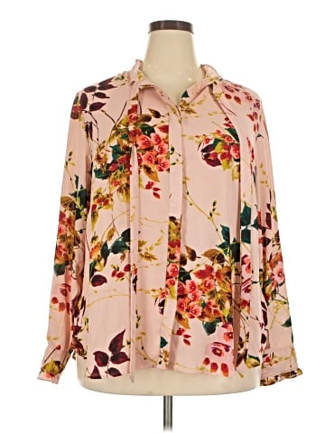 Worthington Long Sleeve Blouse (view 1)