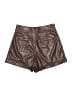 Generation Love 100% Polyurethane Metallic Brown Shorts Size 2 - photo 2