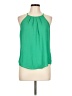 E&M Collection 100% Polyester Green Sleeveless Blouse Size L - photo 1