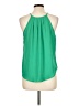 E&M Collection 100% Polyester Green Sleeveless Blouse Size L - photo 2