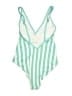 Kona Sol Stripes Green One Piece Swimsuit Size M - photo 2