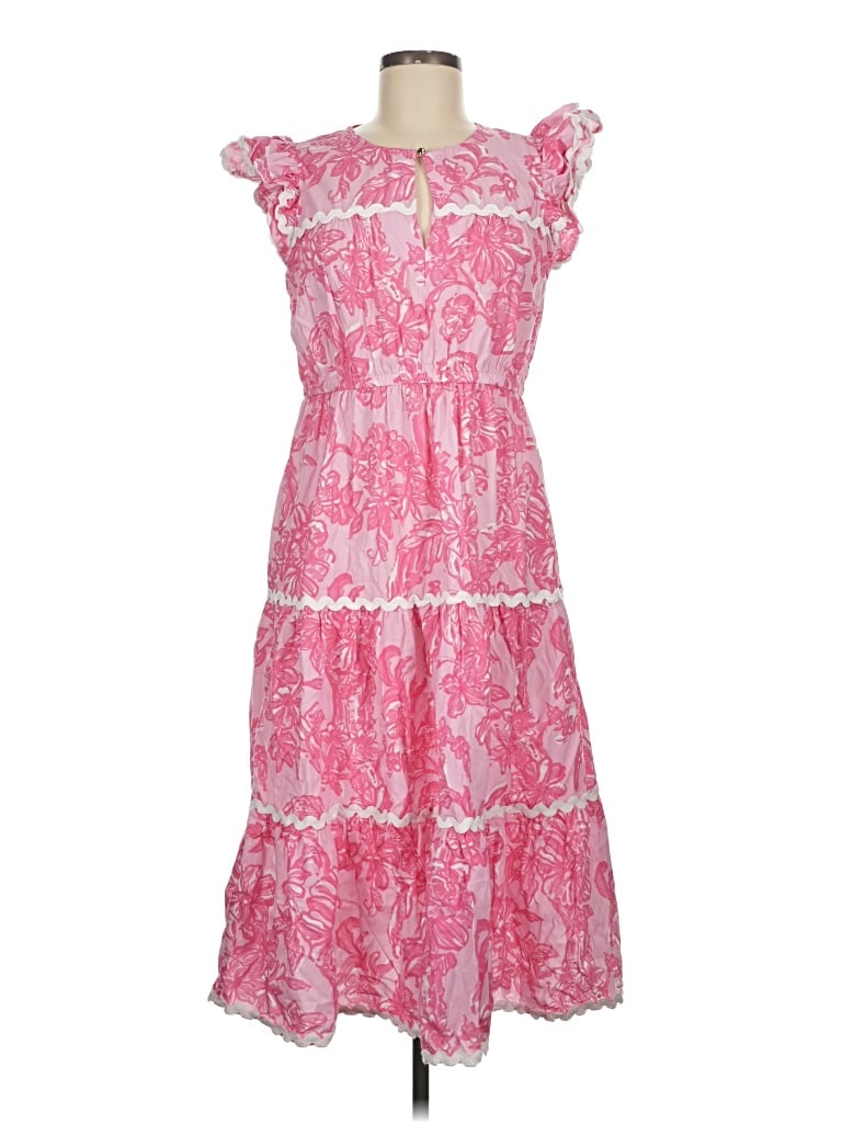 Pre-owned Sail To Sable Casual Dress In Pink