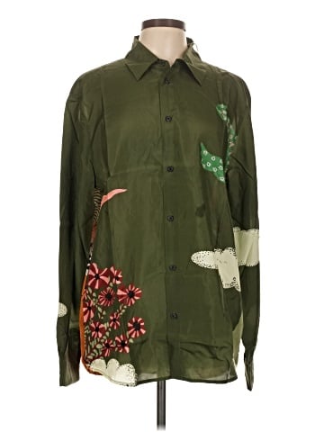 Scotch & Soda Long Sleeve Silk Top (view 1)