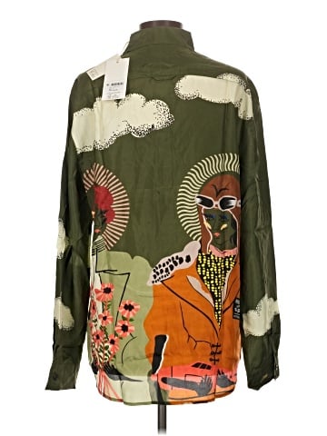 Scotch & Soda Long Sleeve Silk Top (view 2)