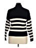 MNG Stripes Black Turtleneck Sweater Size XL - photo 2