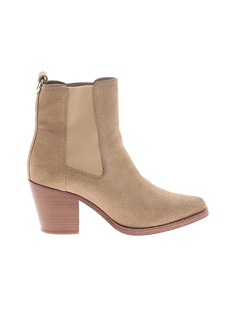 Pre-owned Paige Ankle Boots In Tan
