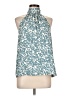1.State 100% Polyester Teal Sleeveless Blouse Size L - photo 1