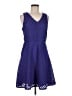 Mossimo 100% Polyester Chevron-herringbone Blue Casual Dress Size M - photo 1
