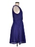 Mossimo 100% Polyester Chevron-herringbone Blue Casual Dress Size M - photo 4