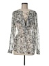 The Kooples 100% Polyester Silver Long Sleeve Blouse Size M - photo 1