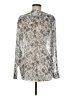 The Kooples 100% Polyester Silver Long Sleeve Blouse Size M - photo 2