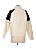 BA&SH Color Block Ivory Turtleneck Sweater Size Lg (3) - photo 2
