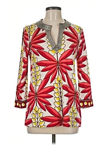 Tory Burch 3/4 Sleeve Silk Top (view 1)