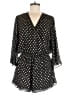 Buddy Love 100% Polyester Polka Dots Black Romper Size M - photo 1