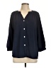 Fred David 100% Polyester Blue 3/4 Sleeve Blouse Size L - photo 1