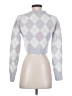 Glamorous Argyle Silver Turtleneck Sweater Size S - photo 2