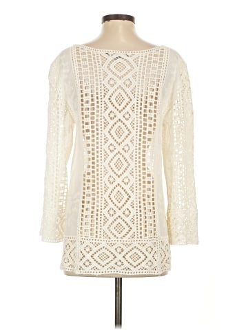 Blue Tassel Long Sleeve Blouse (view 2)