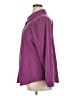Susan Graver Chevron-herringbone Purple Long Sleeve Blouse Size 1X - photo 5