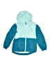 Eddie Bauer 100% Polyester Color Block Teal Raincoat Size 5 - 6 - photo 1