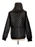 BCBGMAXAZRIA 100% Nylon Argyle Black Jacket Size L - photo 2