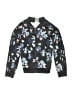 Adidas 100% Polyester Floral Black Zip Up Hoodie Size 14 - photo 1